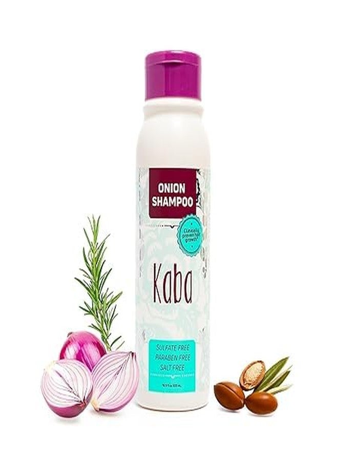 Kaba Onion Shampoo de Cebolla for Hair Growth, Sulfate-Free, Paraben-Free, Stimulates Hair Regrowth, Reduces Hair Loss, Deep Scalp Cleanse, All Hair Types - 500 ML - Image 1